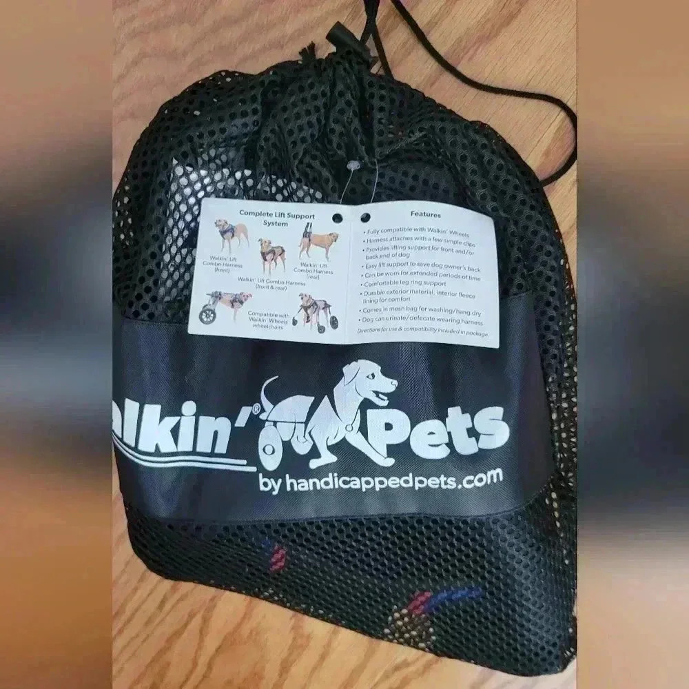 NWT Walkin Pets Assisted Walking Rear Leg Pet Harness - Picture 2 of 3